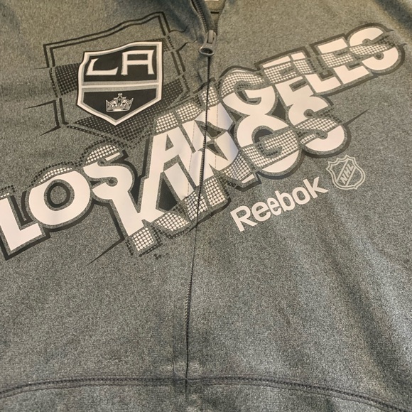 Los Angels Kings NHL Reebok lightweight kangaroo hoodie jacket - Picture 9 of 12